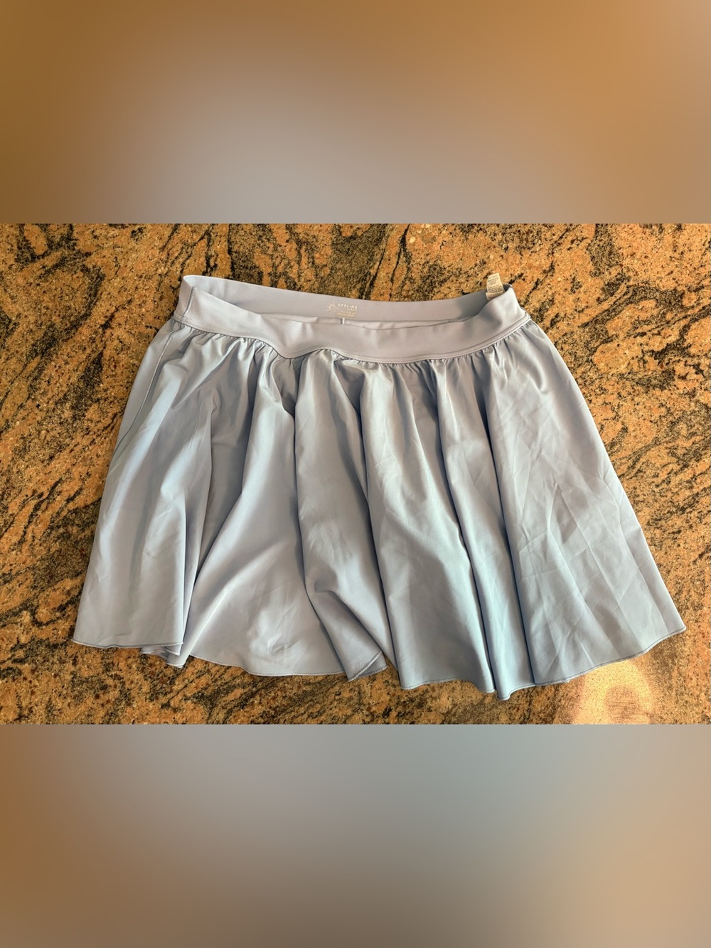 OFFLINE by Aerie Real Me Flowy Athletic Skort, Light Blue, Size XL